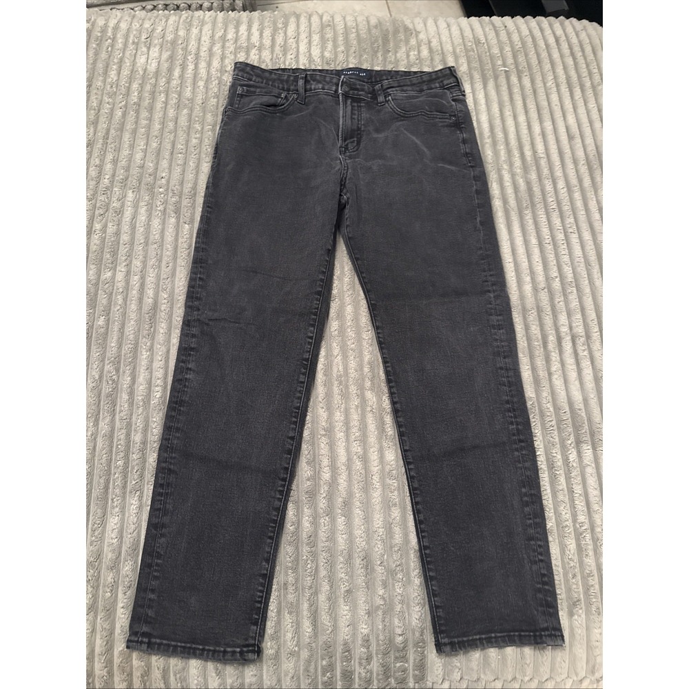 Aeropostale Mens Slim Fit Jeans Faded Black Denim 36x32 Stretch RN154379